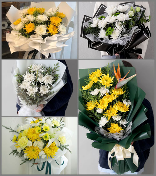 四川成都崇州市道明镇天水村白事花束代送